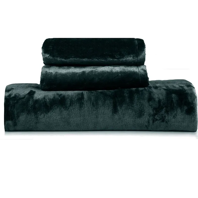 Casselle Velvet Bedsheet (Grey) - 300 GSM media 10