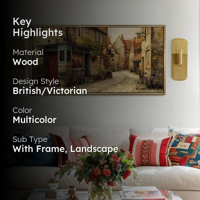 European Vintage Lane Cottage Wall Art media 2