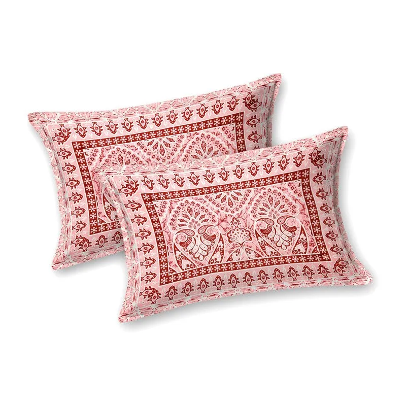 Craftar Cotton Bedsheet (Pink) - 240 TC media 4