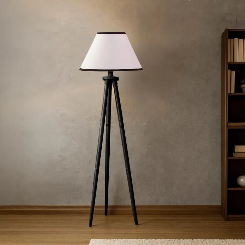 TriElite Conical Floor Lamp (White,Black) media 2