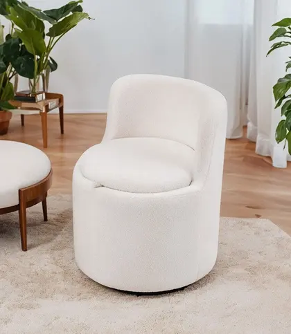 Fabric · Wood · Foam