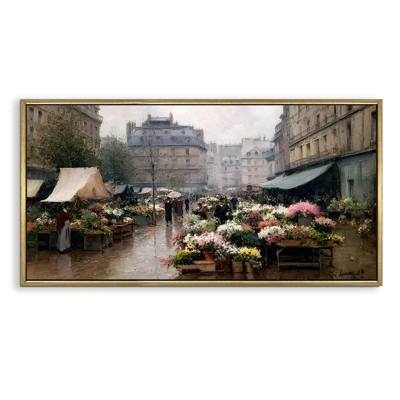 European Flower Stall Street Wall Art media 4