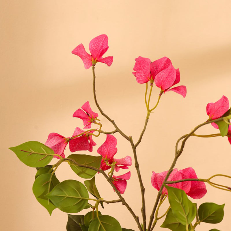 Artificial Bougainvillea Plant With Black Plastic Pot - 3 ft media 6