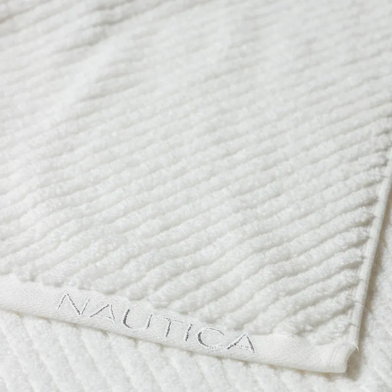 Nautica Riviera Soft Cotton Towel Set (White) - Six Piece Set media 6