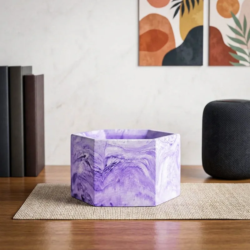 Mixona Concrete Planter - Purple media 1