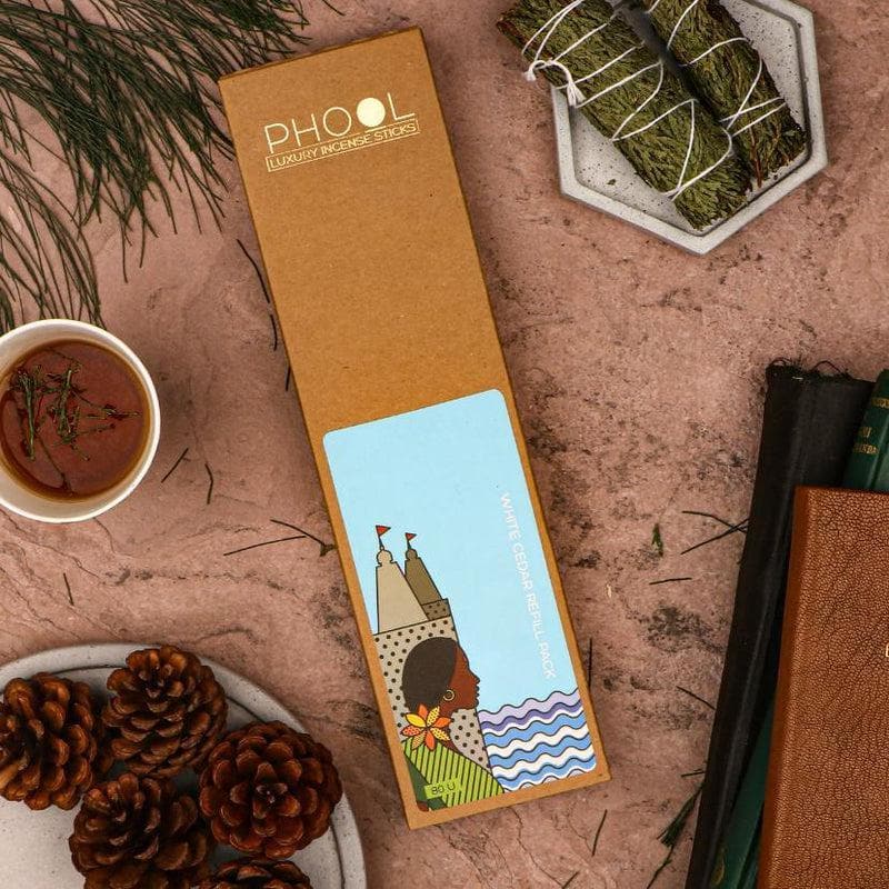 Phool Natural Incense Sticks Refill pack - White cedar media 3