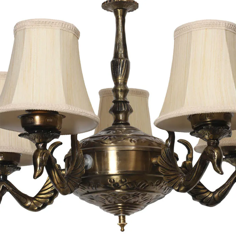 Amsu Conical Golden Antique Ceiling Lamp media 3