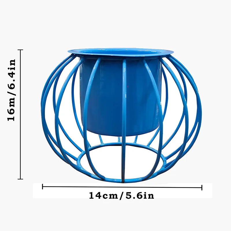 Steela Round Planter (Blue) - Set Of Two media 5