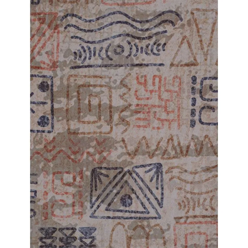 Yanika Boho Carpet - Blue & Orange media 6