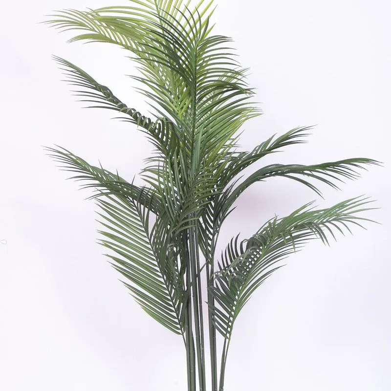 Lush Green Areca Palm Artificial Plant With Black Plastic Pot media 5