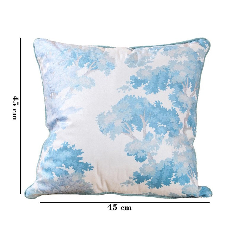 Blue Jungle Touch Cotton Velvet Cushion media 5