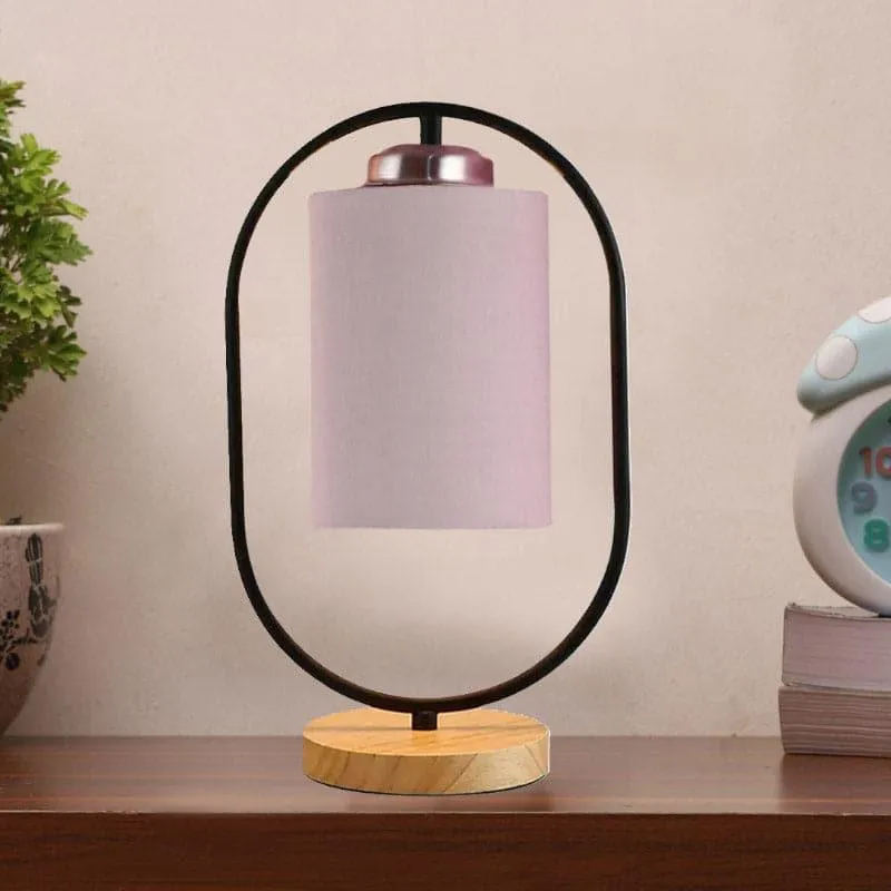 Radiant Echo Fabric Table Lamp - Grey,Black media 3