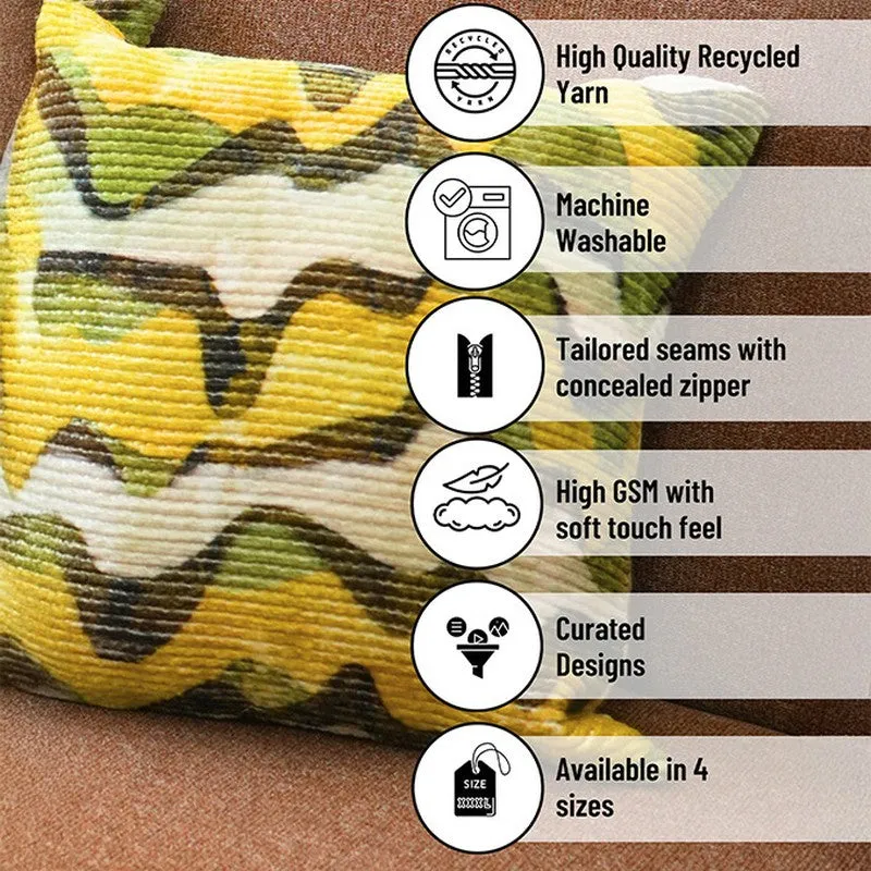 RythmFlow Cushion Cover (Yellow) - Set Of Two media 6