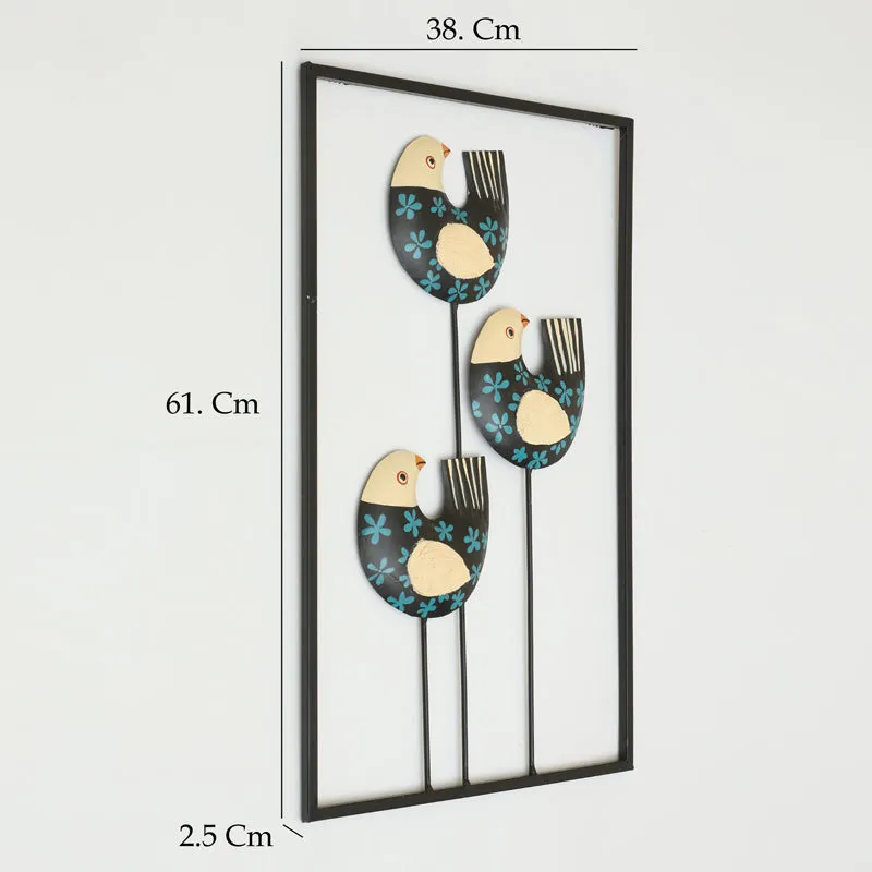Birdsong Trio Metal & Ceramic Wall Accent media 5