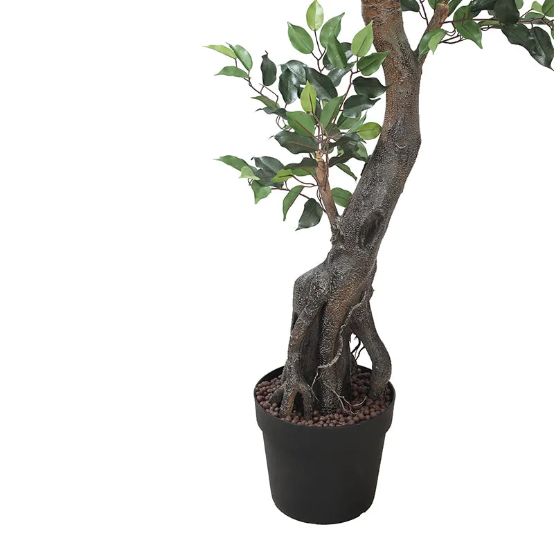 Urban Leaf Artificial Ficus With Black Plastic Pot- 6.5 Feet media 4