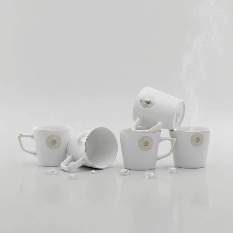 Ivoree Bone China Tea Cup (90 mL Each) -  Set of Five media 3