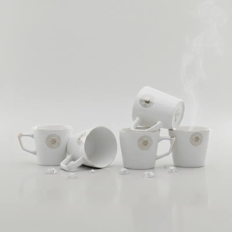 Ivoree Bone China Tea Cup (90 mL Each) - Set of Five media 3