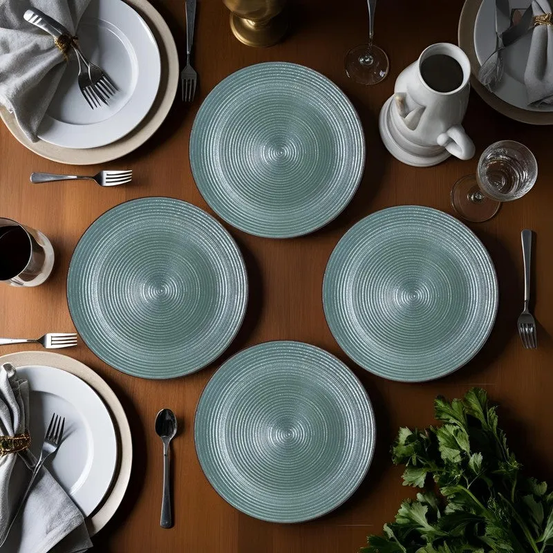 Ceramic Dinner Plates (Sage Green) - Set of Four media 3