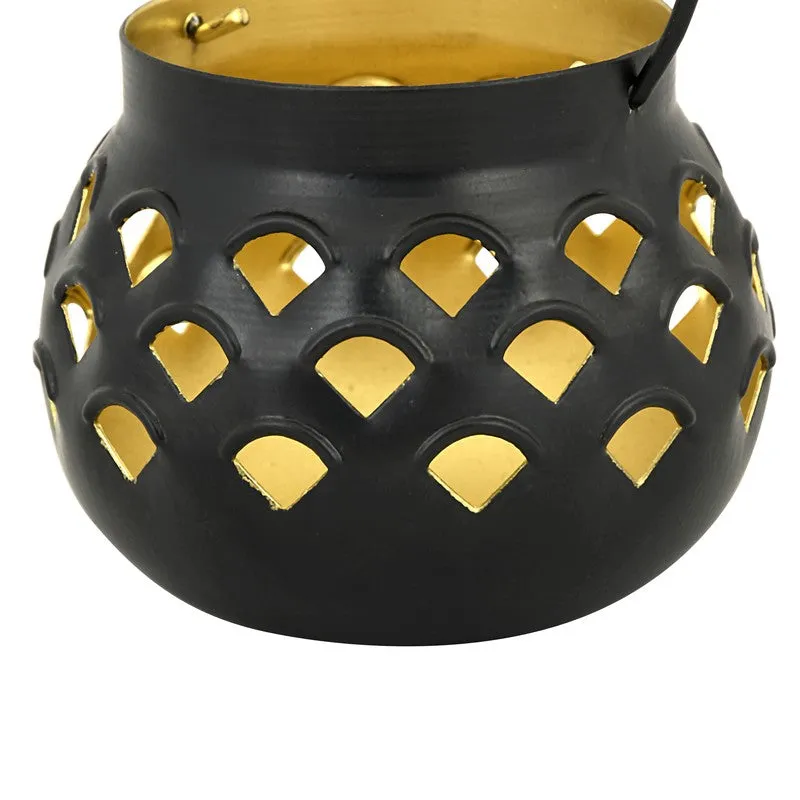 Marakki Matki Tealight Candle Holder (Yellow & Black) - Set Of Two media 7