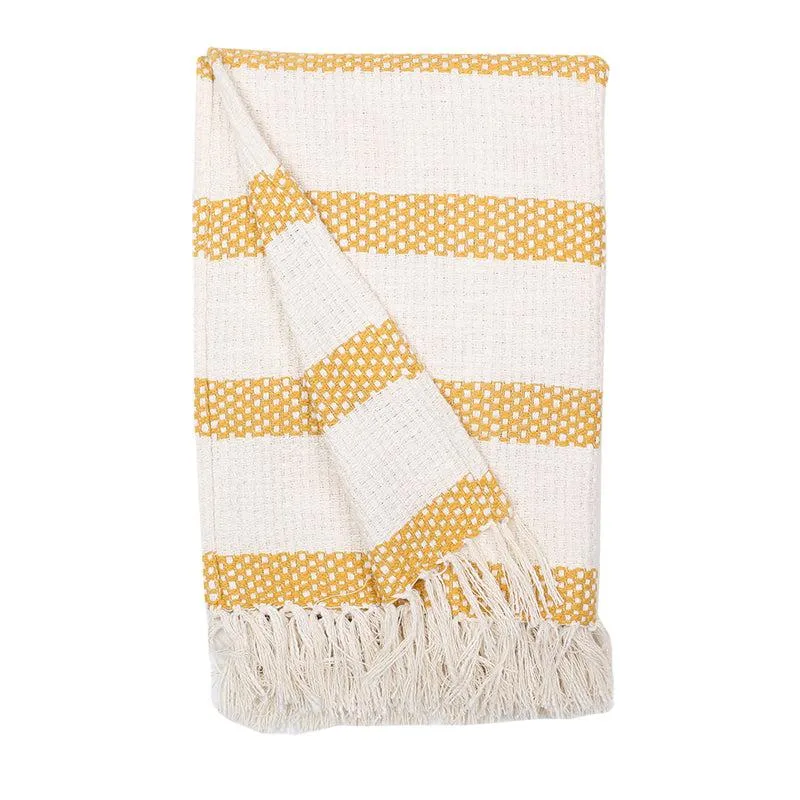 Ardella Cotton Throw - Yellow - 3