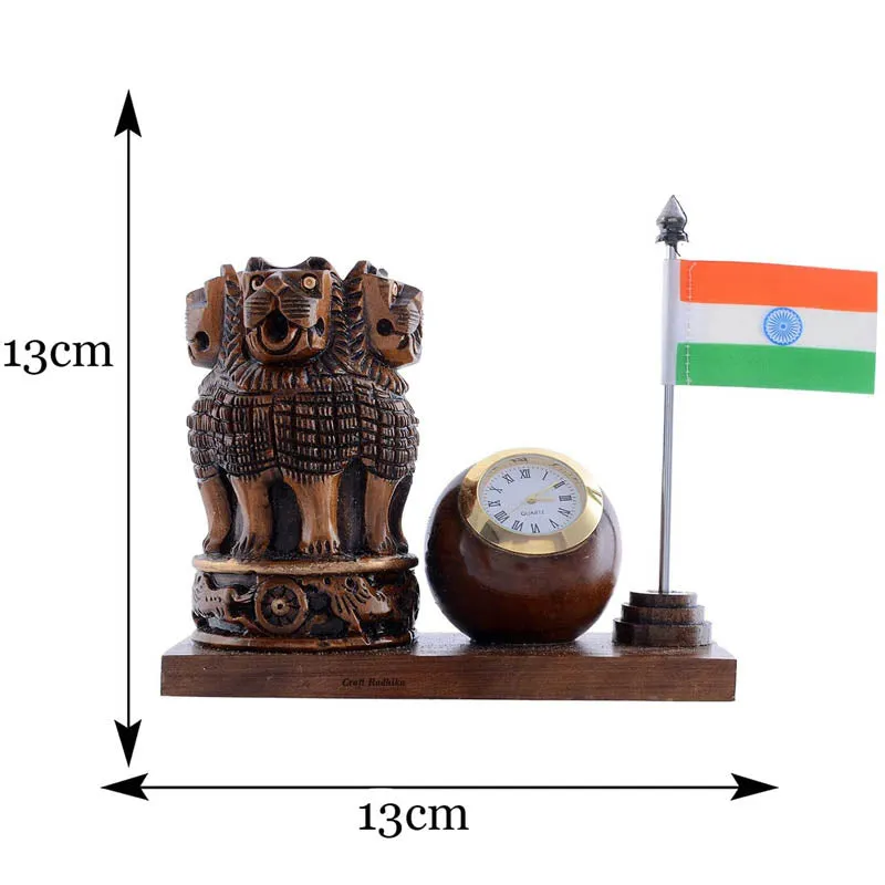 Timeless Tiranga Wooden Pen Stand media 5