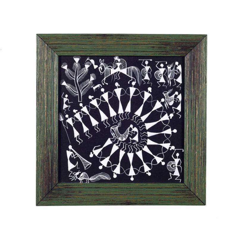 Warli Dance Canvas Wall Art media 3