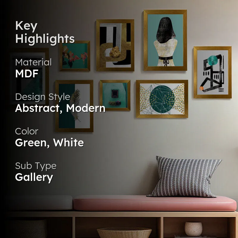 Abstract Gouche Wall Art - Set Of Eight media 2