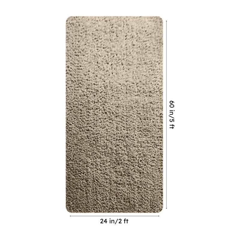 Vegas Luxe Micro Fiber Runner Rug - Beige media 8