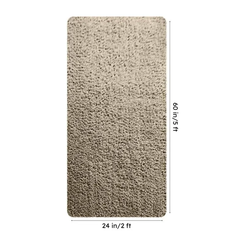 Vegas Luxe Micro Fiber Runner Rug - Beige media 8