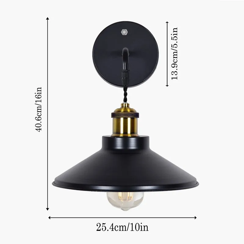 ZenithAura Metal Wall Lamp - Black media 7
