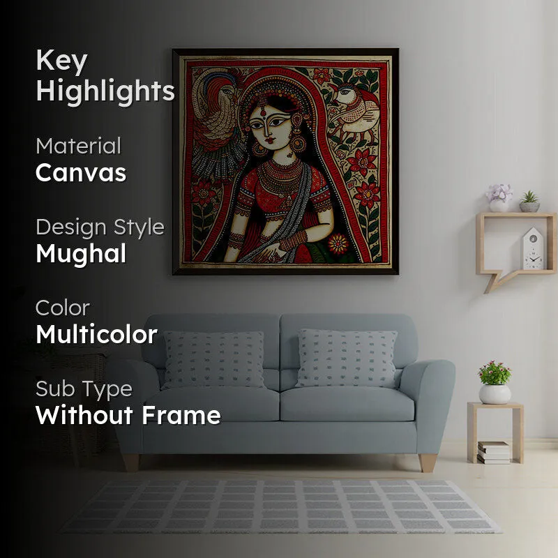 Ethnic Beauty Wall Painting media 2