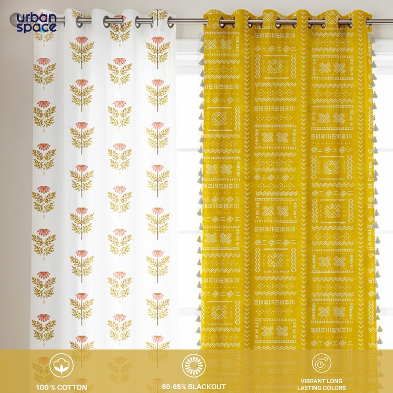 Urban Space Zahara Curtains - Set Of Three media 4