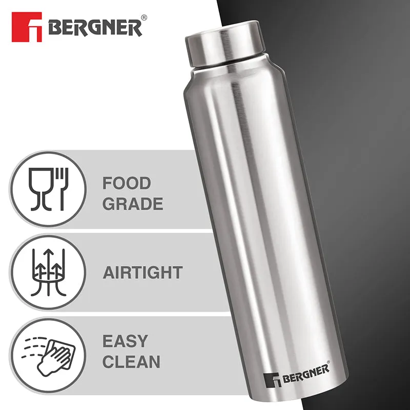 Bergner Aqua Lock Leakproof Stainless Steel Bottle (Silver) - 1000 mL media 4