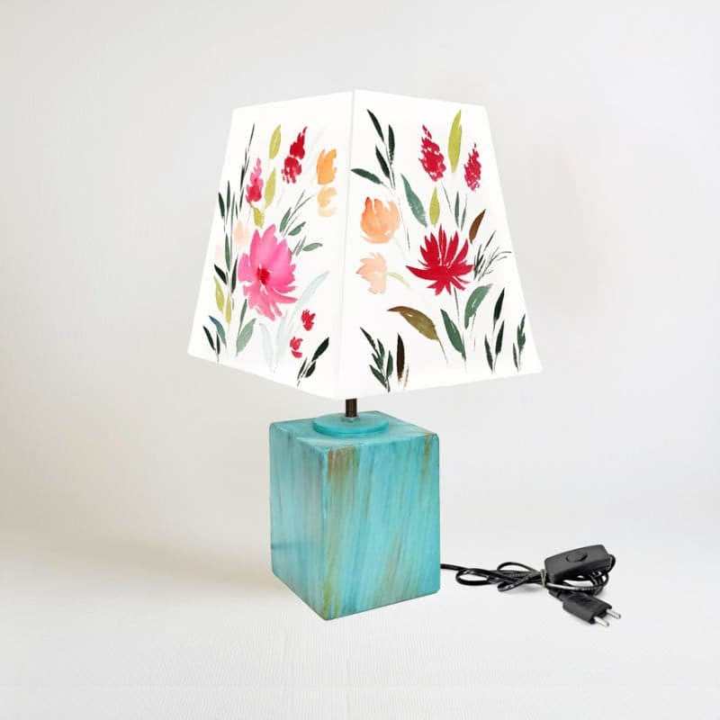 Bloom Meso Handpainted Fabric Table Lamp - Multicolor media 3