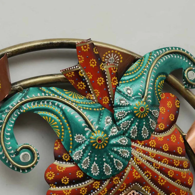 Krishna with Flute Iron Wall Accent media 7
