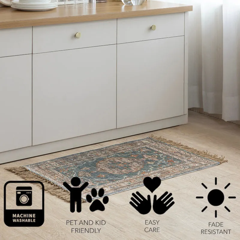 Eryndor Cotton Door Mats - Blue media 7