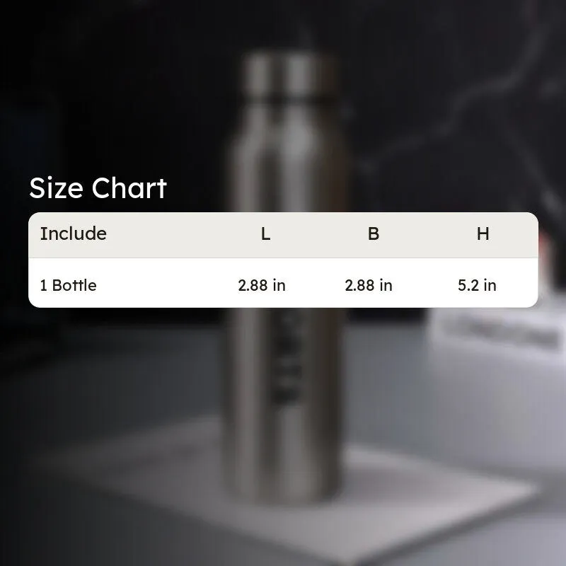 Sleek Silver Stainless Steel Bottle - 1000 mL media 6