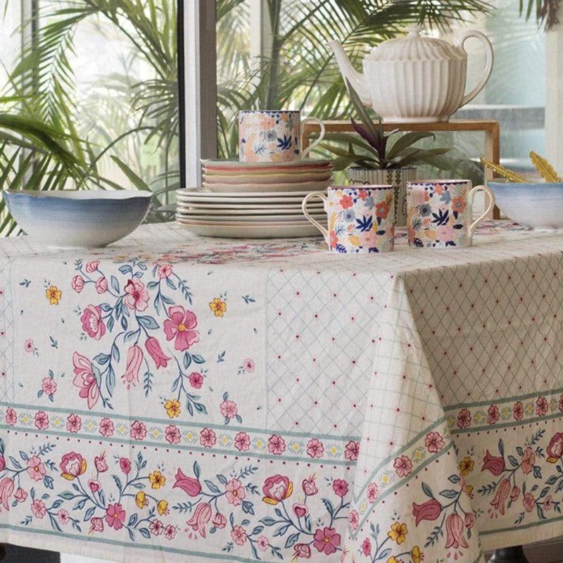 Raindrops And Roses Table Cover - Six Seater media 4