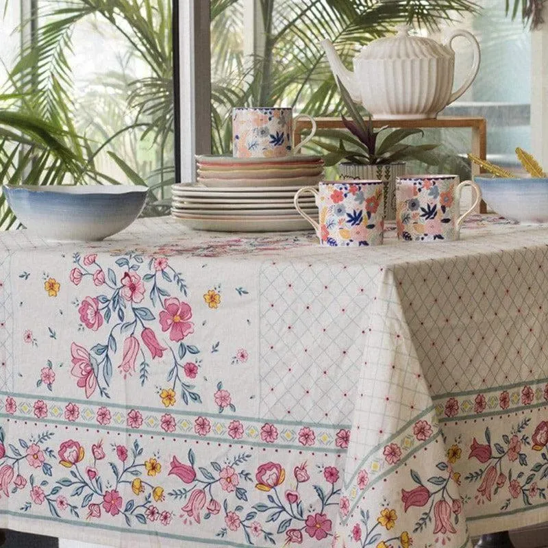 Raindrops And Roses Table Cover - Six Seater media 4