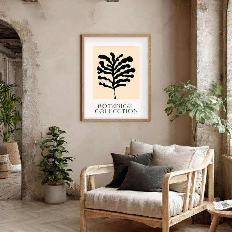 Wild Frond Canvas Wall Painting With Brown Frame media 5