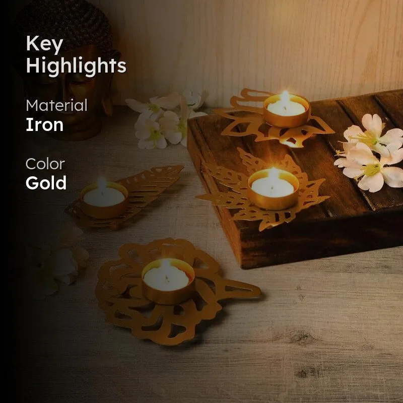 Flora Sacred Tealight Candle Holder - Set Of Four media 2