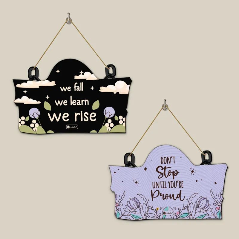 We Fall We Learn Wooden Wall Accent - Set Of Two media 3