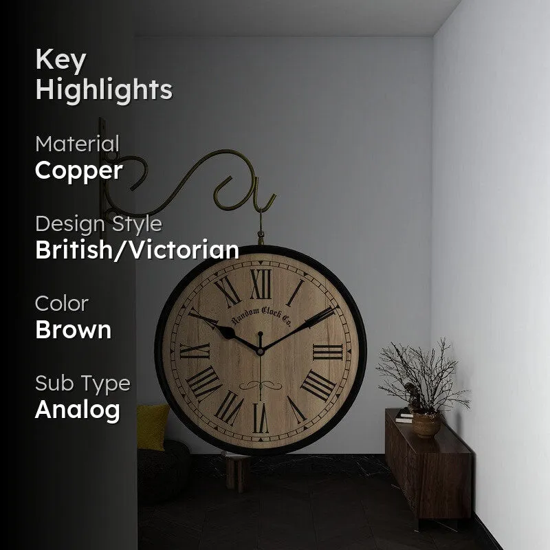 Ashcroft Double Sided Wall Clock media 2