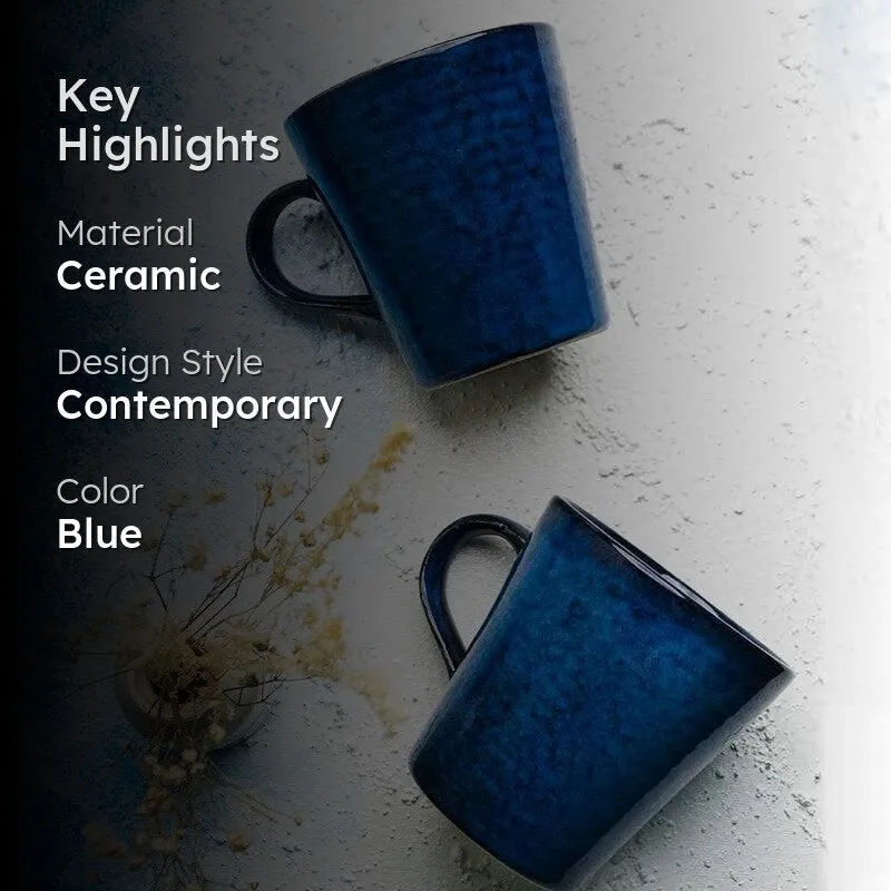 Zoda Ceramic Tea Cup (240 mL Each) - Set of Two media 2