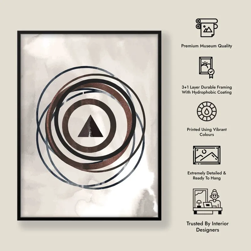 Abstract Alignments Canvas Wall Art (Black Frame) - Set Of Three media 7