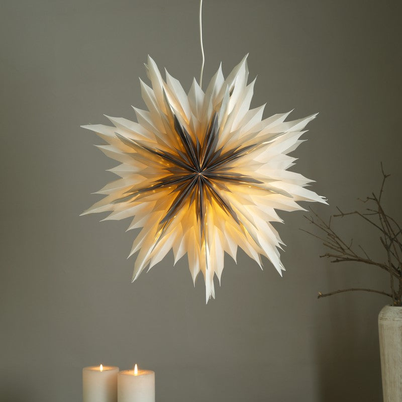 Fig Living Snowflake Flower Festive Light - Black
