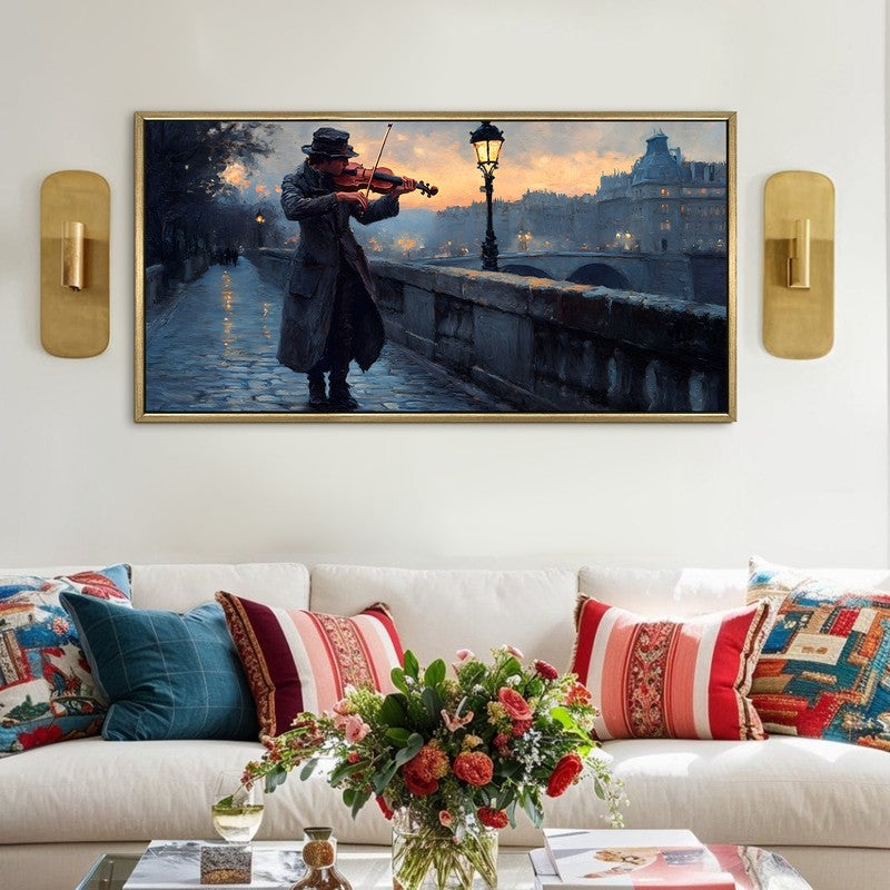 Hushed Harmony Canvas Wall Painting With Frame