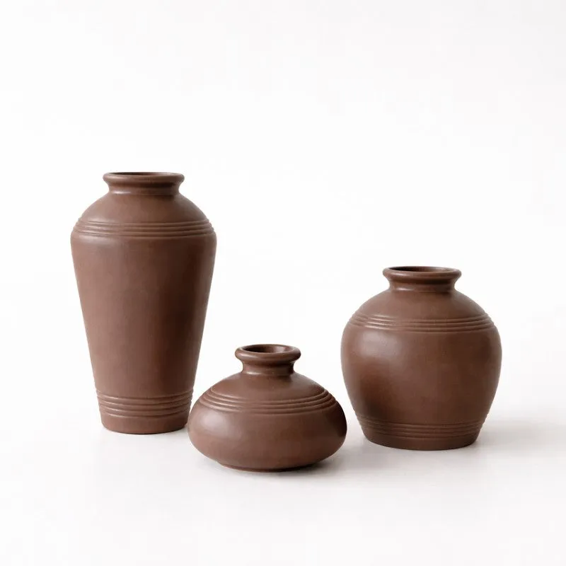 Earthloom Ceramic Vase - Set of Three media 4