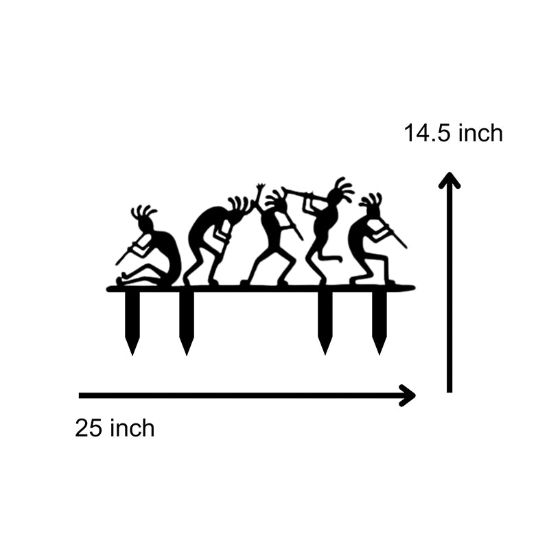 Kokopelli Garden Stake media 4