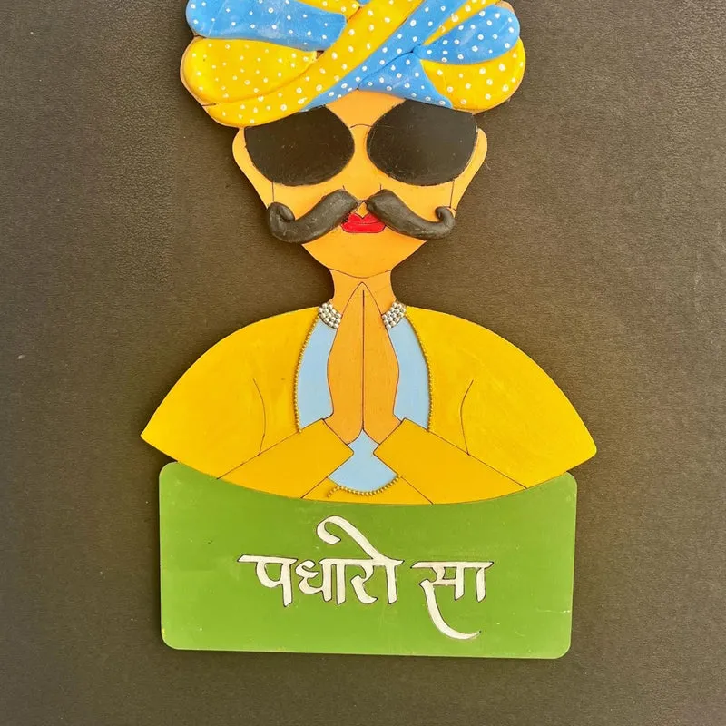 Padharosaa Man Polyester & MDF Wall Hanging media 3